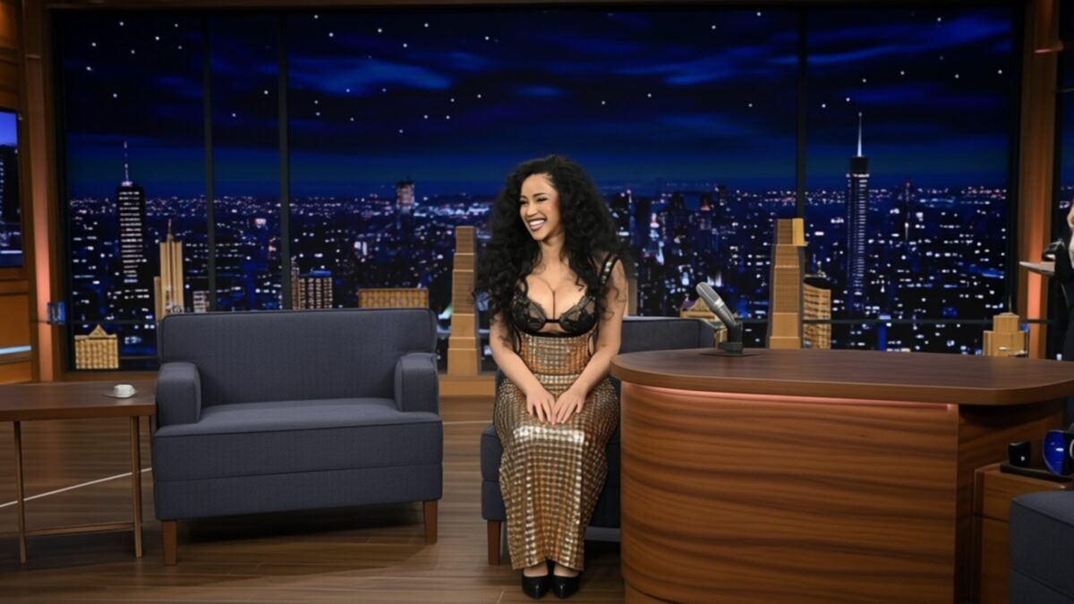 Cardi B își promovează brandul de păr într-o ținută surprinzător de simplă