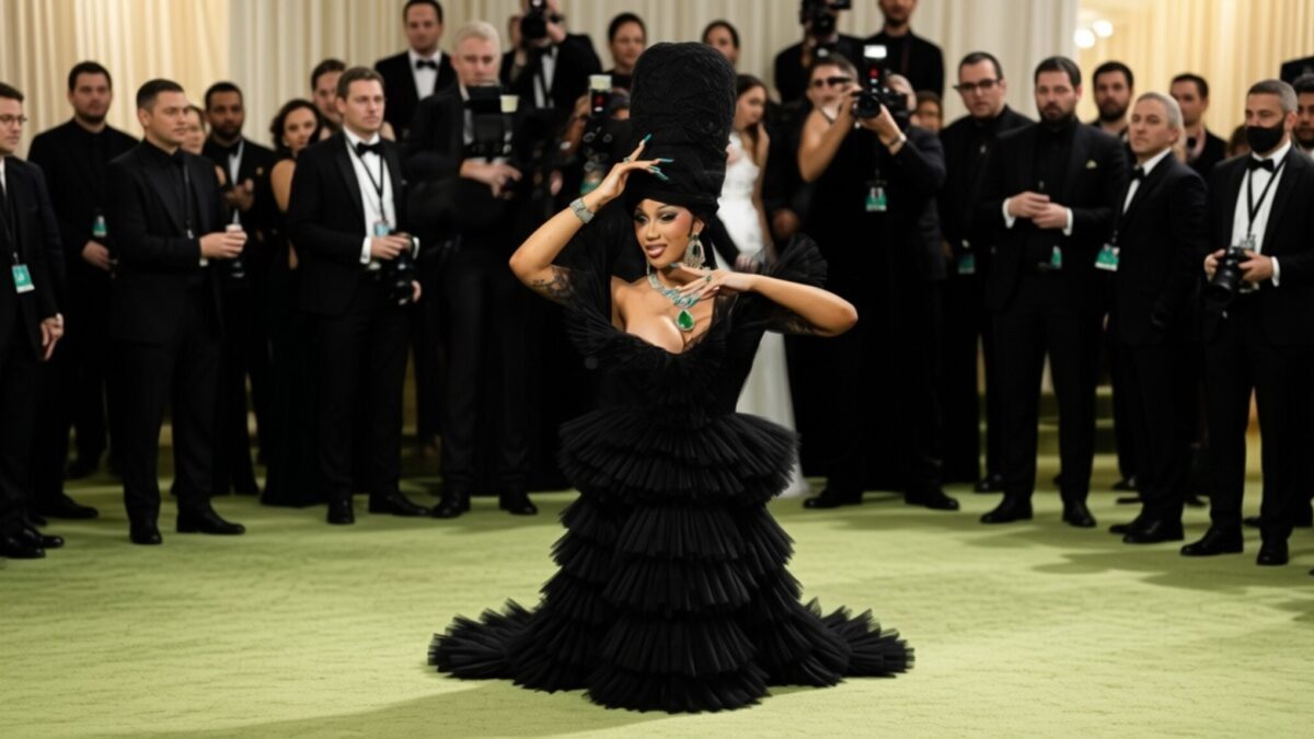 Cardi B dezvăluie un concept Schiaparelli pentru coperta Allure din 2026