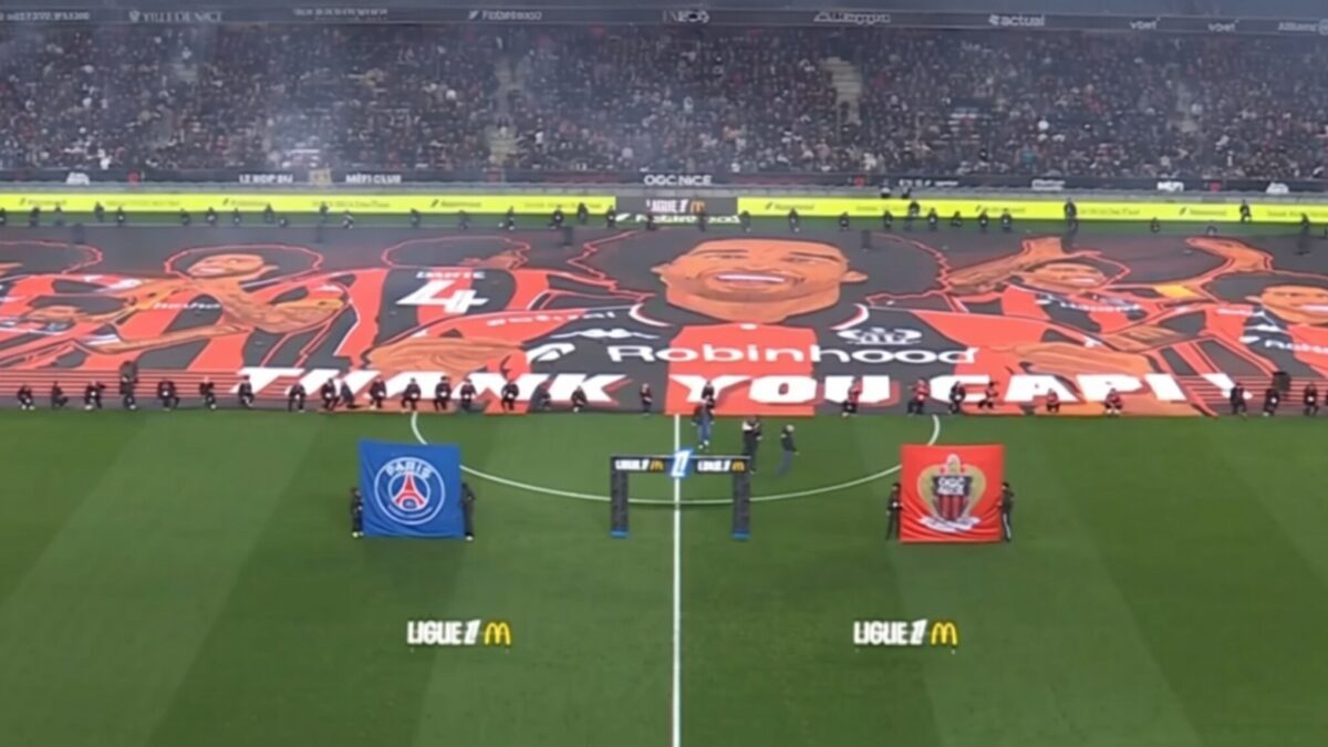 Nice îl omagiază pe Dante la 42 de ani dar pierde categoric meciul cu PSG