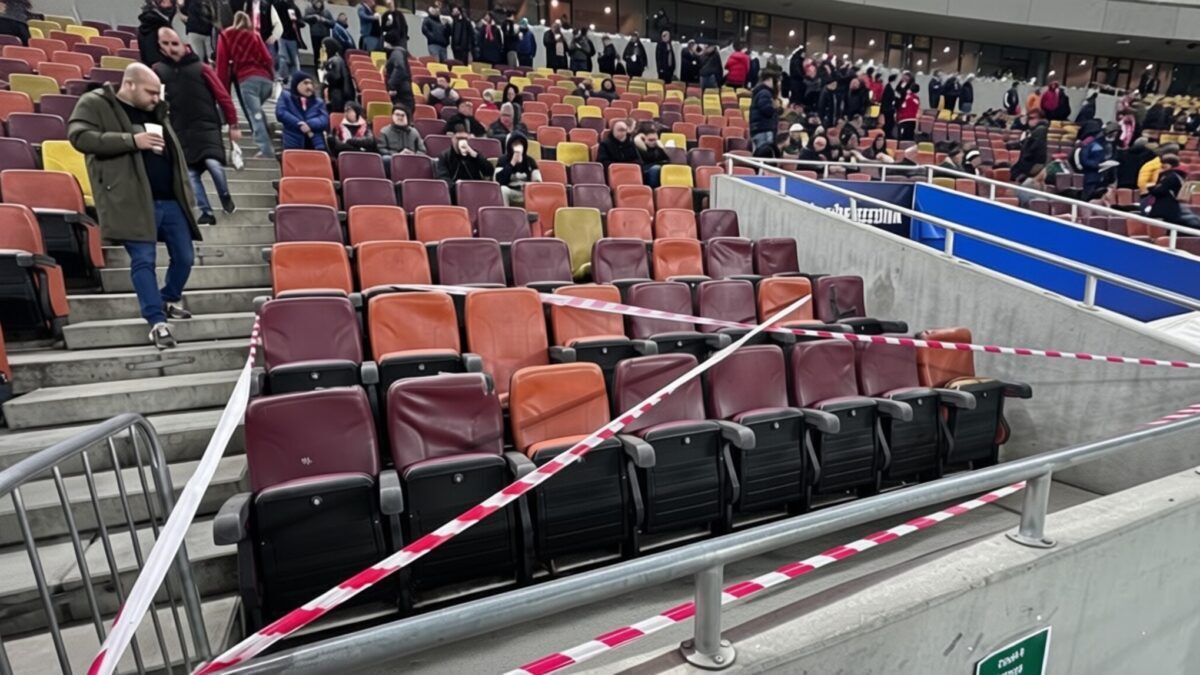 Măsuri dure la Dinamo – Craiova, două sectoare de pe Arena Națională sigilate