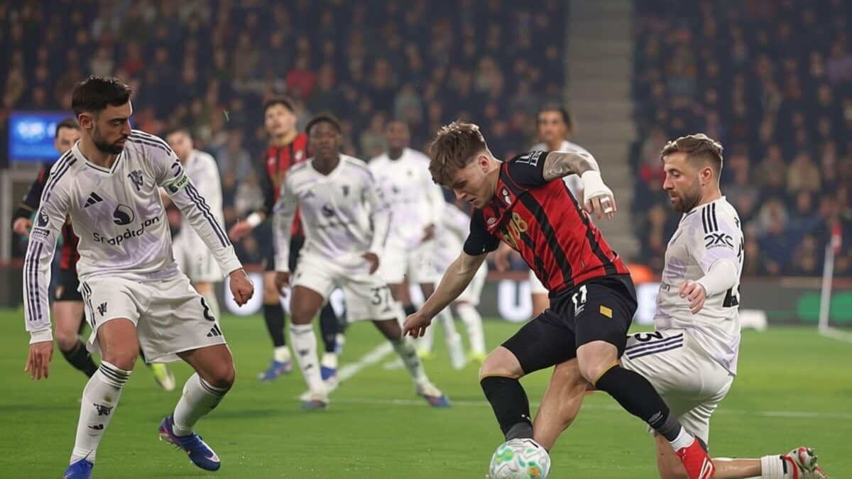 Manchester United, egal cu 4 goluri și roșu direct în meciul cu Bournemouth
