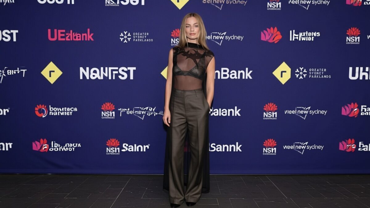 Margot Robbie prezintă gențile Chanel 25 într-o fustă complet transparentă