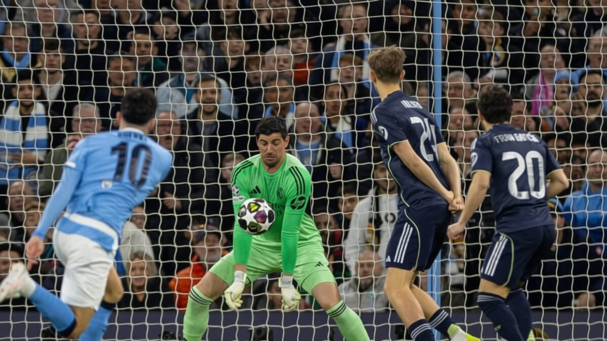 Real Madrid il schimba pe Courtois la pauza meciului cu City dupa 41 de meciuri