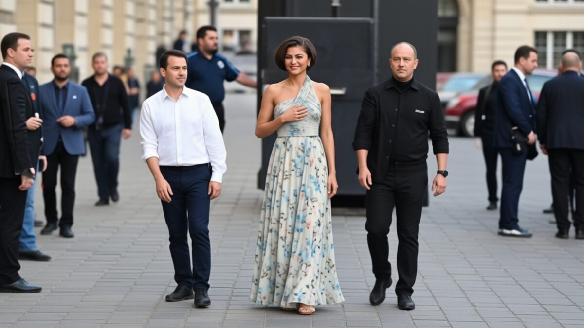 Zendaya a purtat pantofi de 1.500 de dolari și o rochie Moschino la Jimmy Kimmel