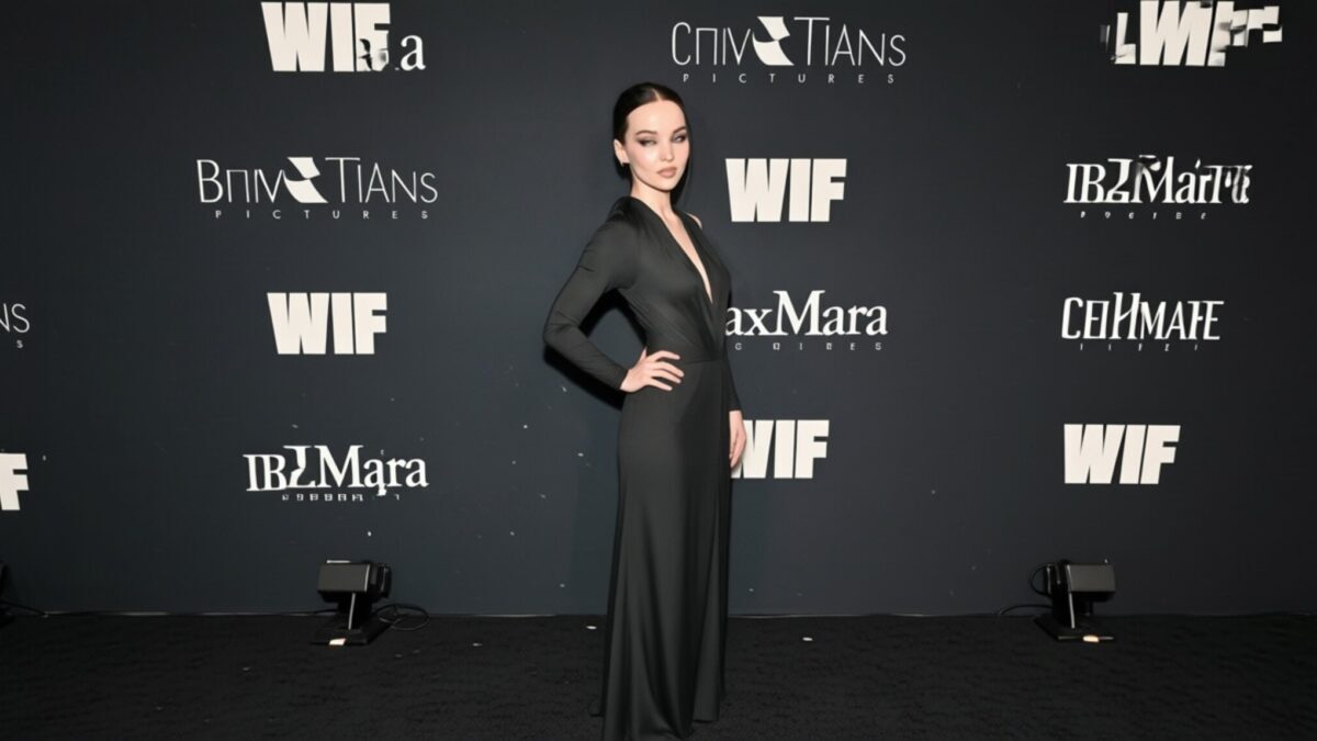 Dove Cameron pozează într-o rochie transparentă pentru thrillerul 56 Days