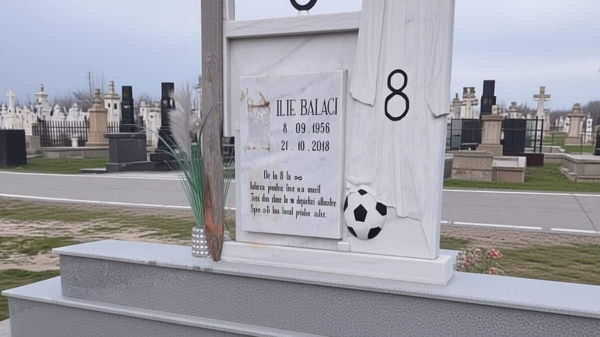 Mormântul lui Ilie Balaci vandalizat de o femeie de 54 de ani din Craiova