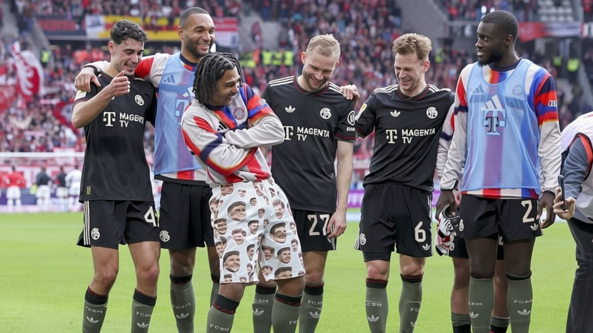 Bayern Munchen sărbătorește victoria 3-2 cu o farsă pentru Leon Goretzka
