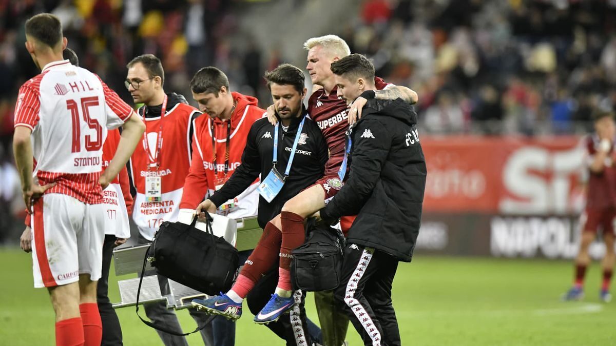 Rapid îl pierde pe Claudiu Petrila pentru 4 meciuri după o ruptură musculară