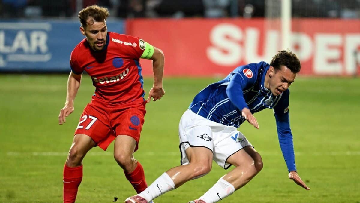 FCSB câștigă cu 3-2 un meci dramatic la Ovidiu marcat de gafele lui Târnovanu