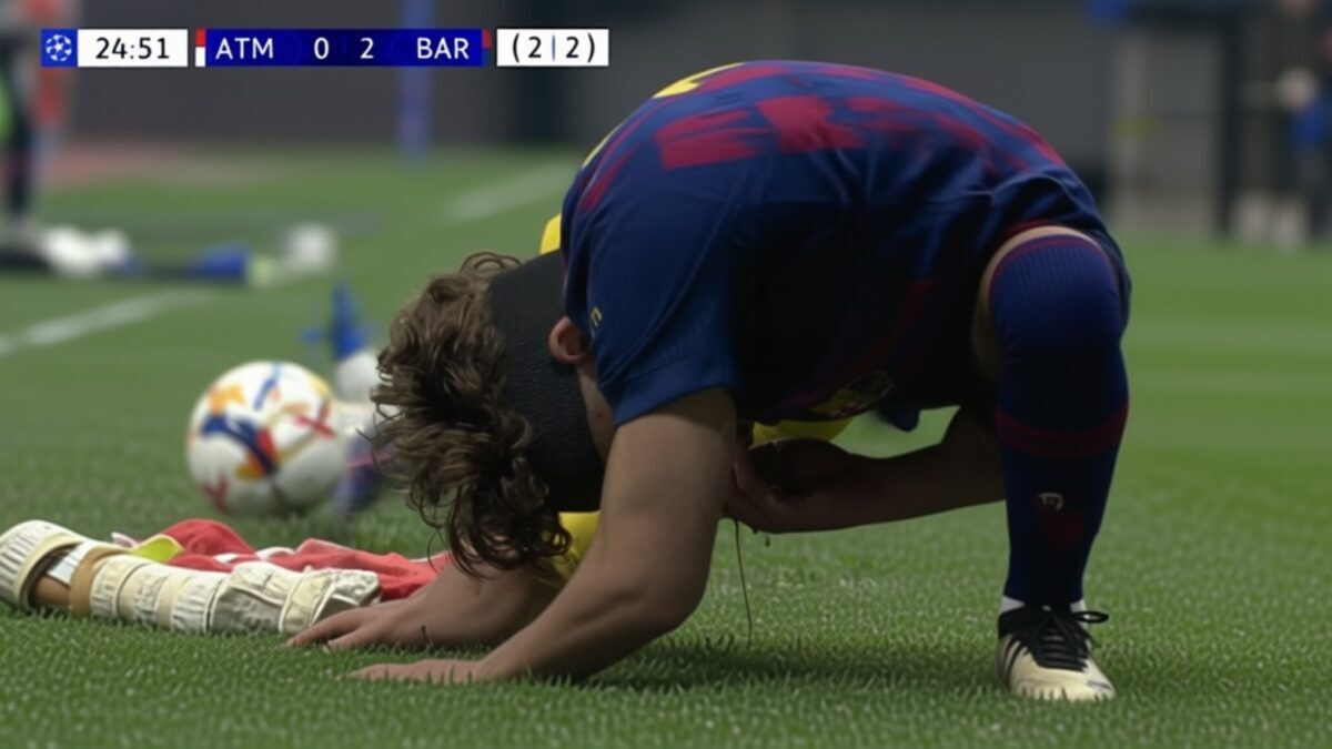 Fermin Lopez, accidentat violent în meciul Barcelona – Atletico Madrid