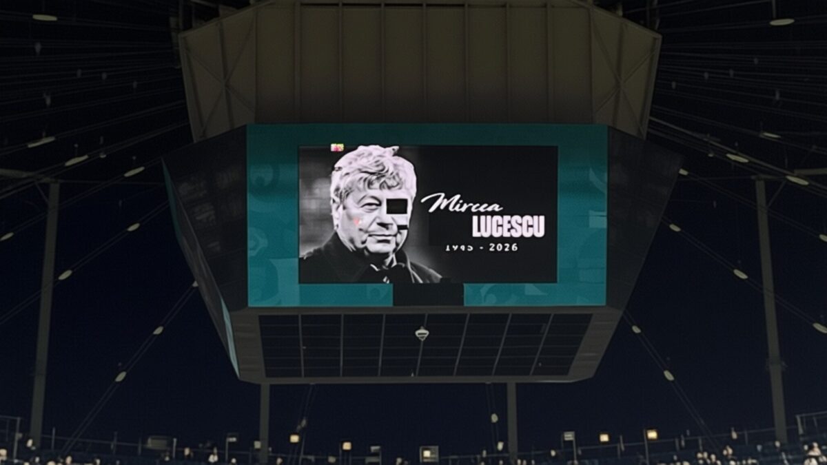 Arena Națională repetă gafa cu imaginea lui Mircea Lucescu