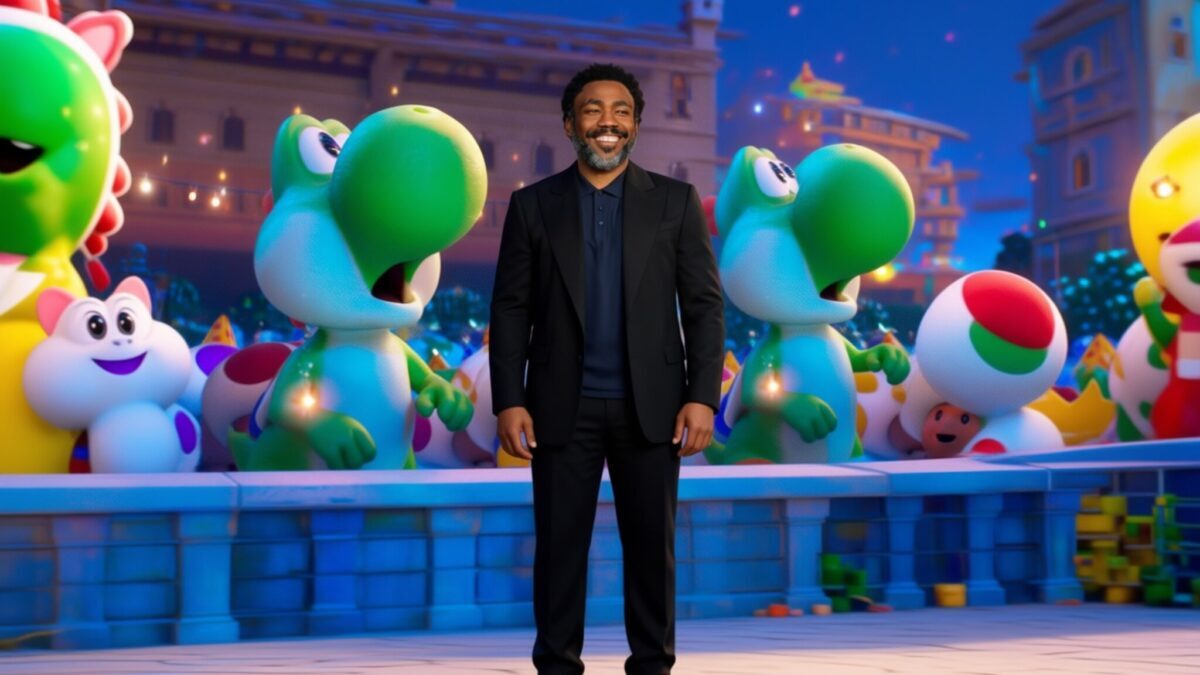Donald Glover și Chris Pratt dezbat anatomia lui Yoshi din noul film Mario