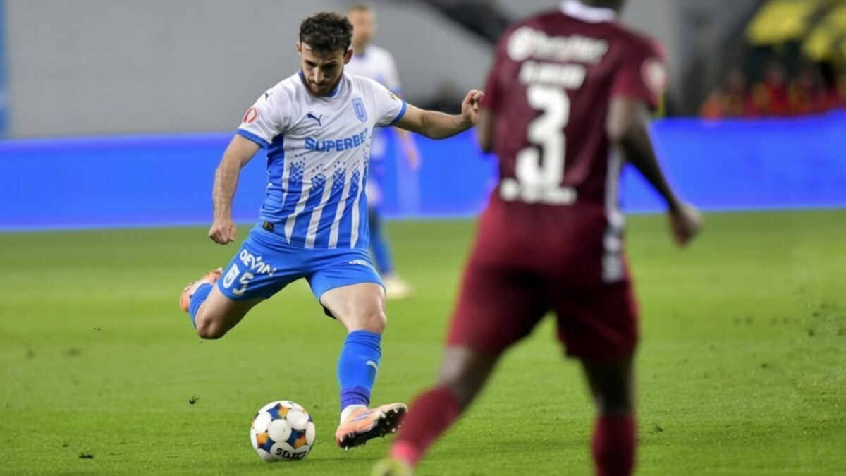 Universitatea Craiova învinge CFR Cluj cu un gol fabulos de la 23 de metri
