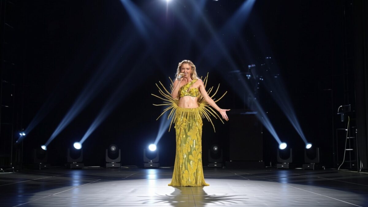 Zara Larsson uimește într-un body roz cu un design spectaculos