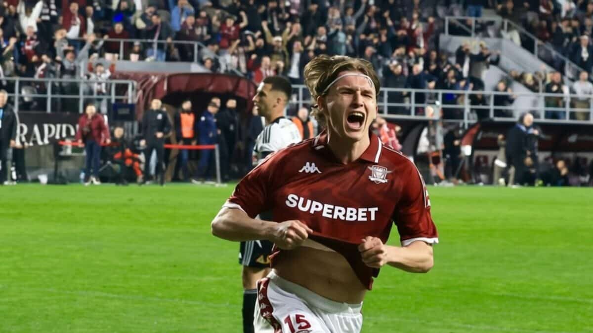 Rapid deschide scorul cu U Cluj prin Vulturar la meciul 100 al lui Petrila
